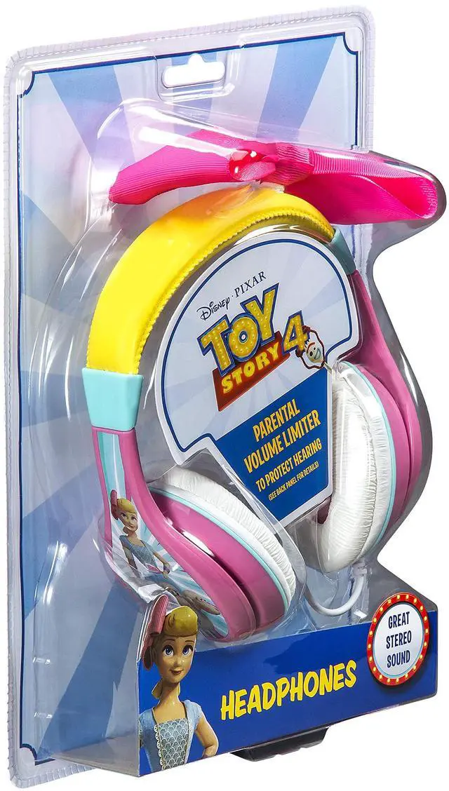 Alt view image 5 of 5 - eKids TS-140BP Headphones for Kids Toy Story 4 Bo Peep Adjustable Stereo Tangle-Free 3.5Mm Jack Wired Cord Over Ear Parental Volume Control School Home Travel