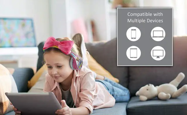 Alt view image 2 of 5 - eKids TS-140BP Headphones for Kids Toy Story 4 Bo Peep Adjustable Stereo Tangle-Free 3.5Mm Jack Wired Cord Over Ear Parental Volume Control School Home Travel