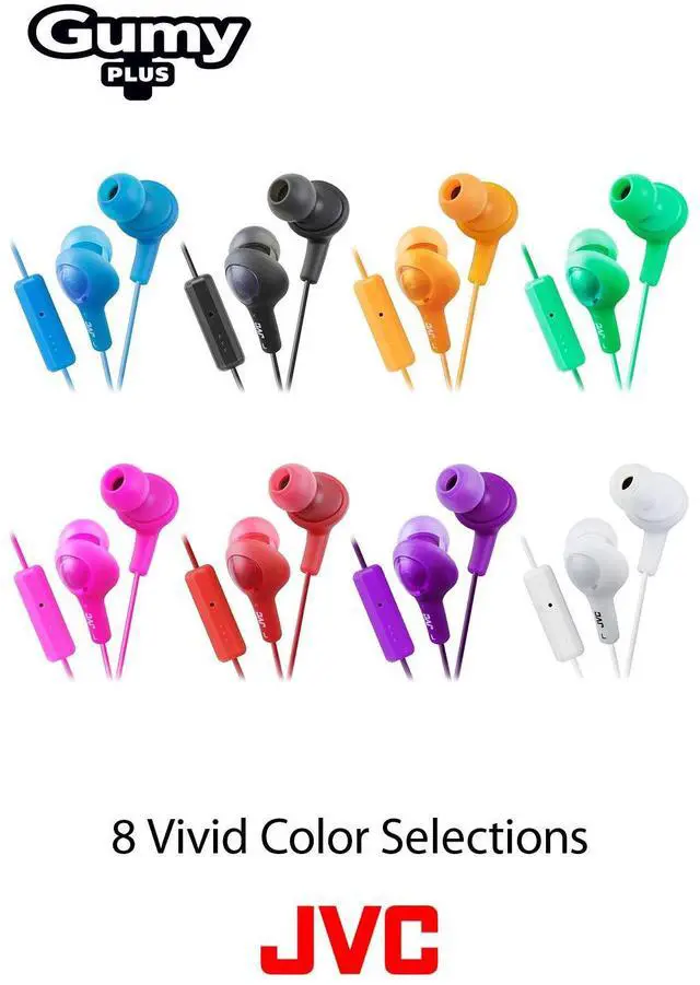 Alt view image 3 of 5 - JVC HAFR6V Gumy Plus Headphones (Violet)