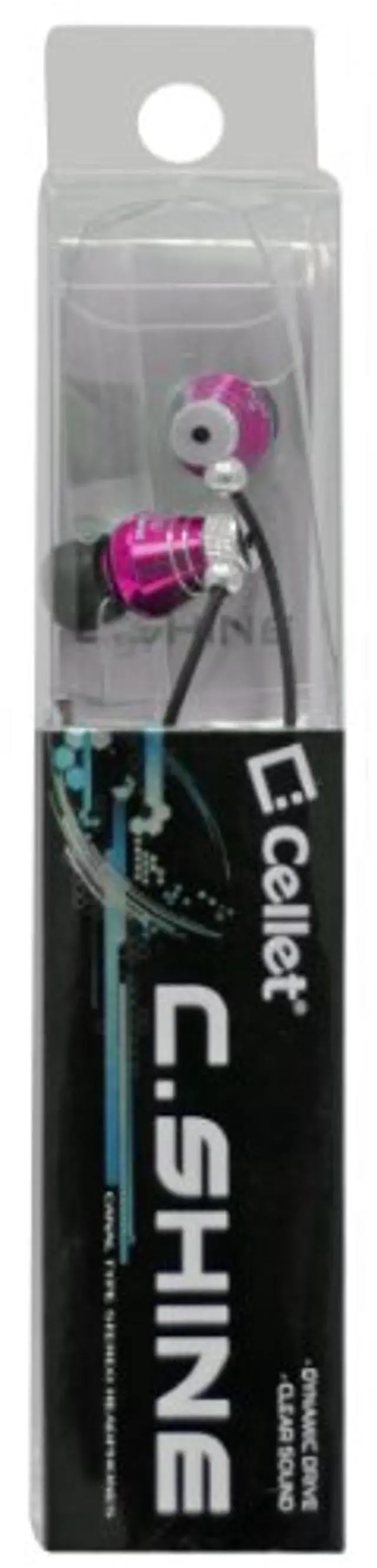 Alt view image 2 of 2 - Cellet Hot Pink C.SHINE Dynamic Driver 3.5mm Stereo Earpiece/Headset For Apple iPhone 3GS, Blackberry Storm 9530, Bold 9000, Curve 8300 and Other Models with 3.5mm Input
