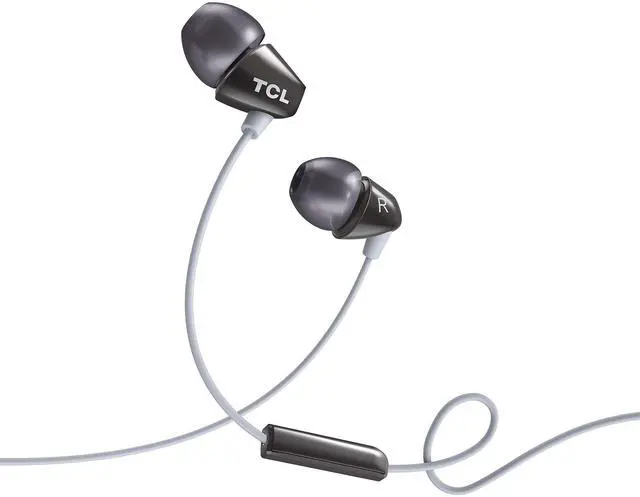 Main image of TCL SOCL100BK Socl 100 in-Ear Earbuds Wired Headphone with Passive Noise Isolation and Built-in Mic - Phantom Black