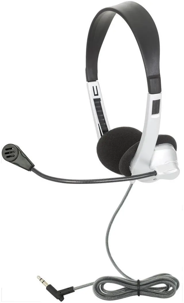 Main image of Egghead® Personal Stereo Headset with Adjustable Headband, Foam Ear Cushions, Flexible Uni-Directional Microphone, and Tangle-Free Tri-Shield Cord