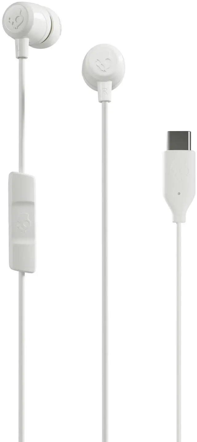 Main image of Skullcandy Jib USB-C Wired Earbuds with Noise Isolating Fit, Built-in Microphone Call and Track Control for iPhone Android, Ear Gel Sizes Included for Custom Fit - Bone