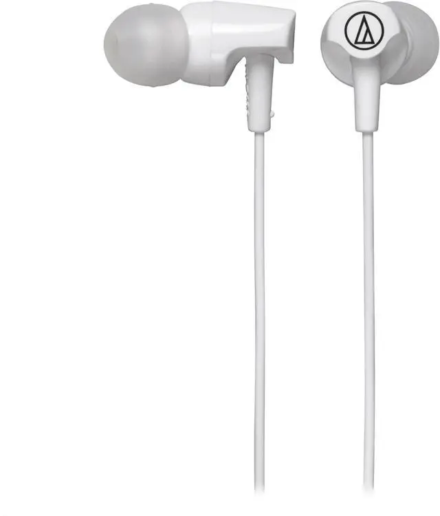 Main image of Audio-Technica ATH-CLR100iSWH SonicFuel In-Ear Headphones with In-Line Mic & Control, White