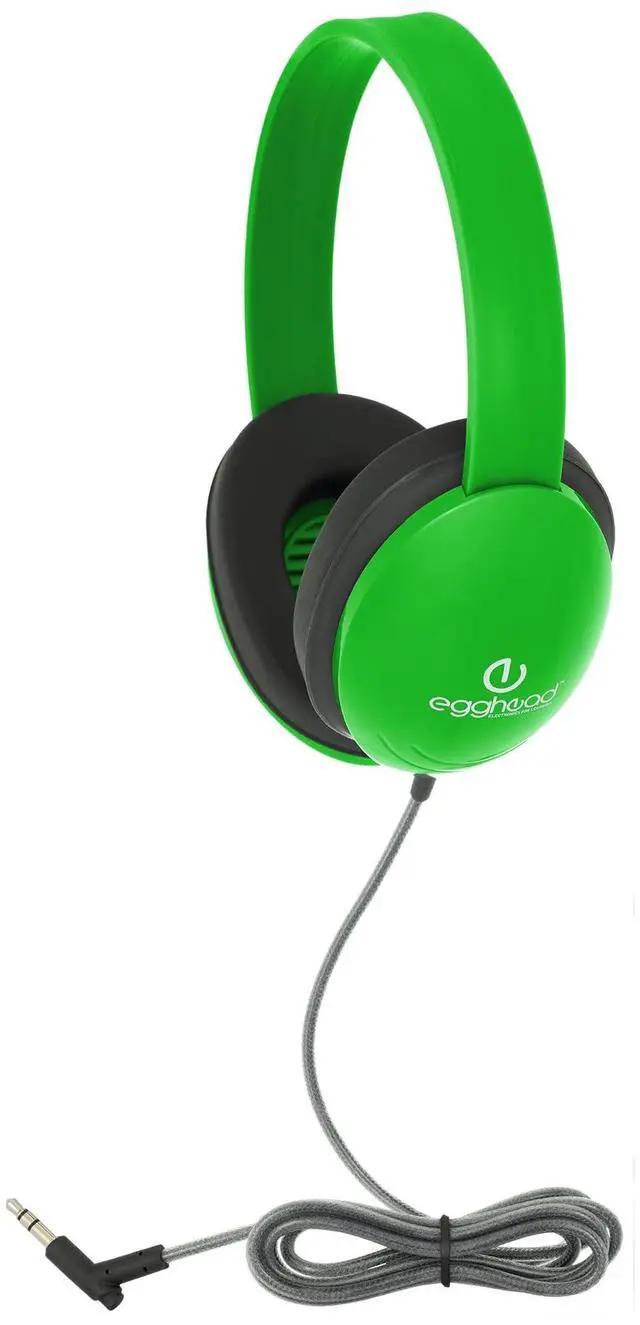 Main image of Egghead Heavy-Duty Kids Headphone with Tri-Shield Chew-Resistant Cord, Adjustable Headband, Padded Ear Cushions, and Storage Bag