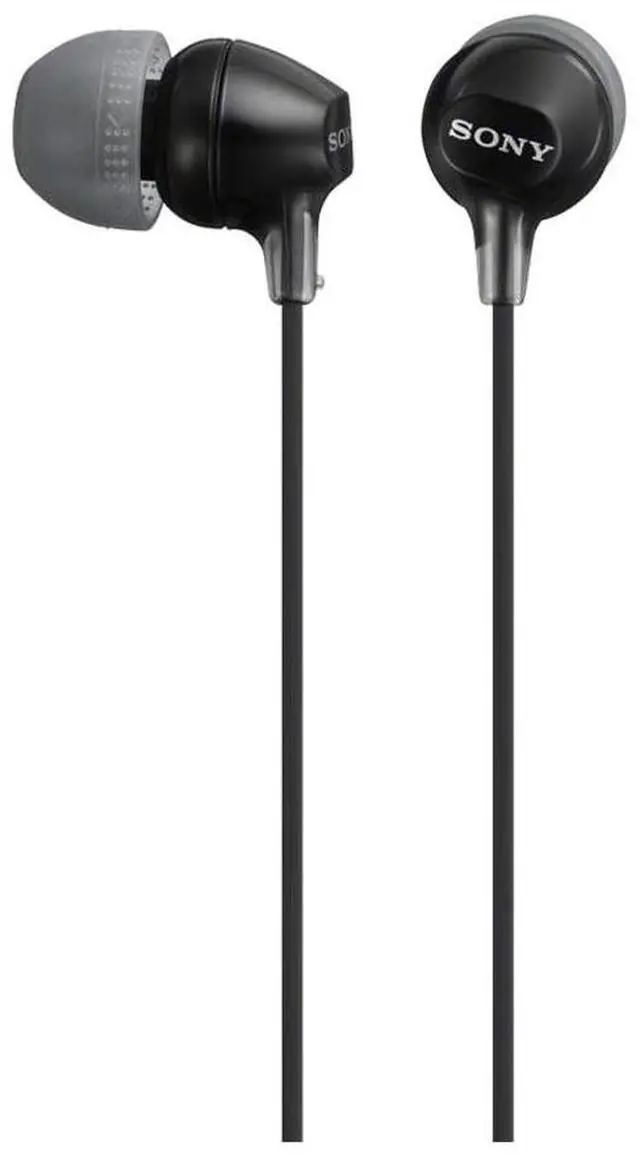 Alt view image 2 of 3 - Sony MDREX15LP in-Ear Earbud Headphones, Black, Model Number: MDREX15LP/B (Pack of 2)