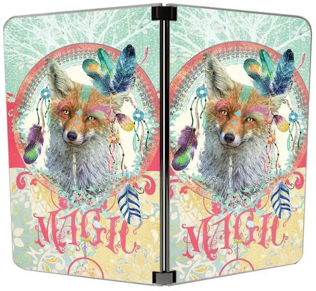 Alt view image 2 of 4 - MIGHTY SKINS Skin for Microsoft Surface Duo - Fox Magic | Protective, Durable, and Unique Vinyl Decal wrap Cover | Easy to Apply, Remove, and Change Styles | Made in The USA (MISURDUO-Fox Magic)