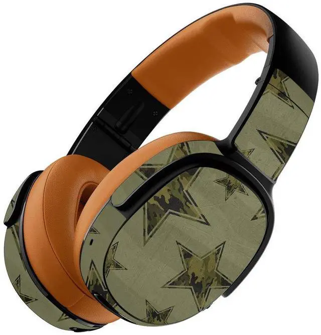 Main image of MightySkins Skin Compatible with Skullcandy Crusher 360 Wireless Headphones - Army Star | Protective, Durable, and Unique Vinyl wrap Cover | Easy to Apply, Remove, and Change Styles | Made in The USA