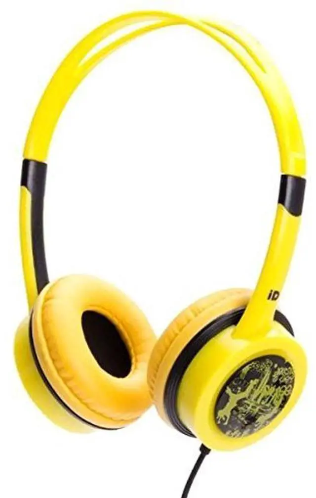 Alt view image 2 of 2 - IDANCE Full-Sized Wired Over-Ear Headphones - Lightweight & Compact Overhead Band Headphones for iPhone/iPad/iPod/Tablet/Android Built-in Mic w/Durable Aluminium Brackets Yellow - FREE30