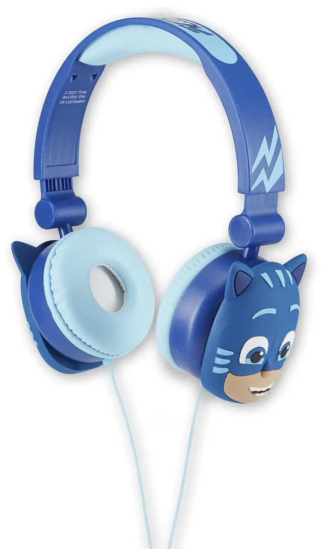 Main image of PJ Masks Over-Ear Headphones for Kids - Adjustable Headband, Stereo Sound, Tangle-Free Cable, Volume Control, and 3.5mm Jack - Perfect for School, Home, and Travel
