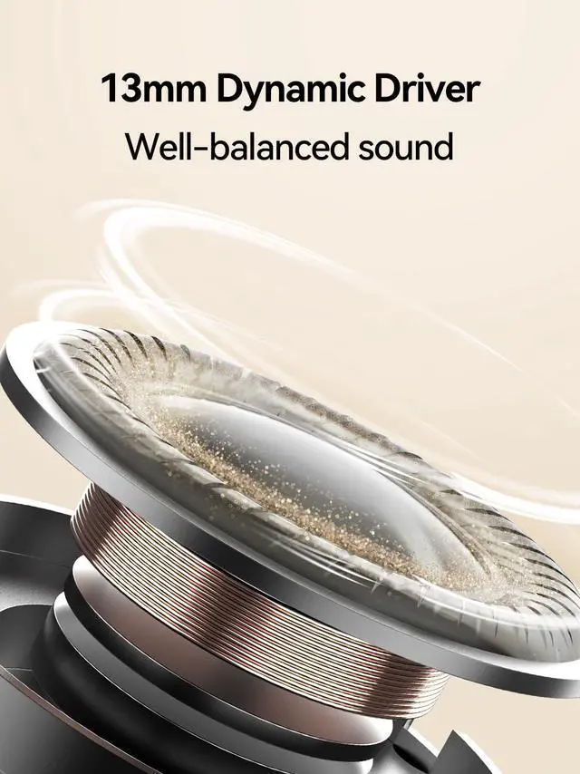 Alt view image 2 of 5 - 1MORE Q10 Wireless Earbuds, Bluetooth 5.3 Half in-Ear Lightweight Ear Buds, Comfort Fit, Deep Bass Stereo Headphones with Dual Mics, 26H Playtime, one Step-Pairing, IPX4 Waterproof Earphones, White