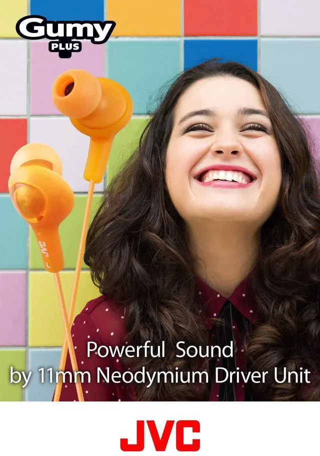 Alt view image 4 of 5 - JVC HAFX5B Headphones,Olive Black (Pack of 2)