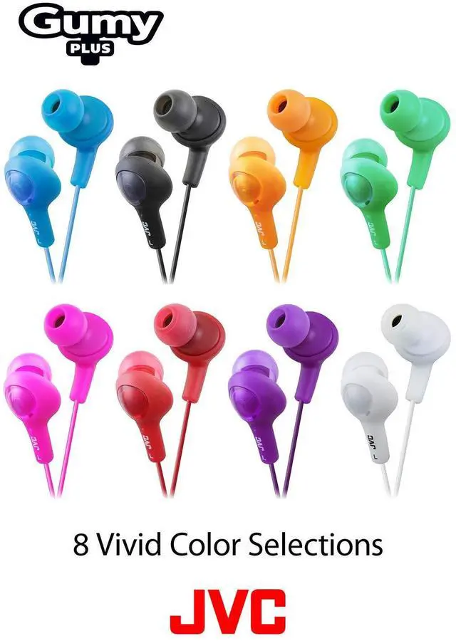 Alt view image 3 of 5 - JVC HAFX5B Headphones,Olive Black (Pack of 2)