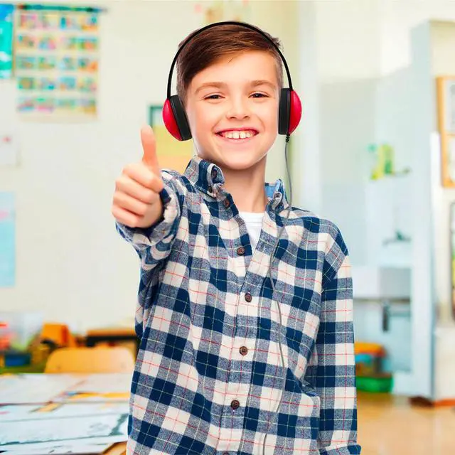 Alt view image 3 of 3 - HamiltonBuhl Primo Stereo Headphones, Red