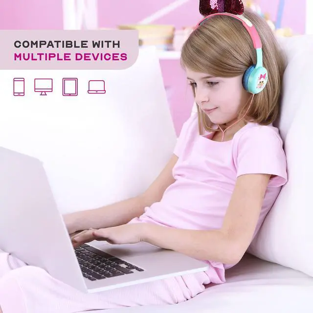 Alt view image 5 of 5 - L.O.L. Surprise! Kids Safe Over The Ear Headphones HP2-13136 | Kids Headphones, Volume Limiter for Developing Ears, 3.5MM Stereo Jack, Recommended for Ages 3-9, by Sakar (Styles may vary)