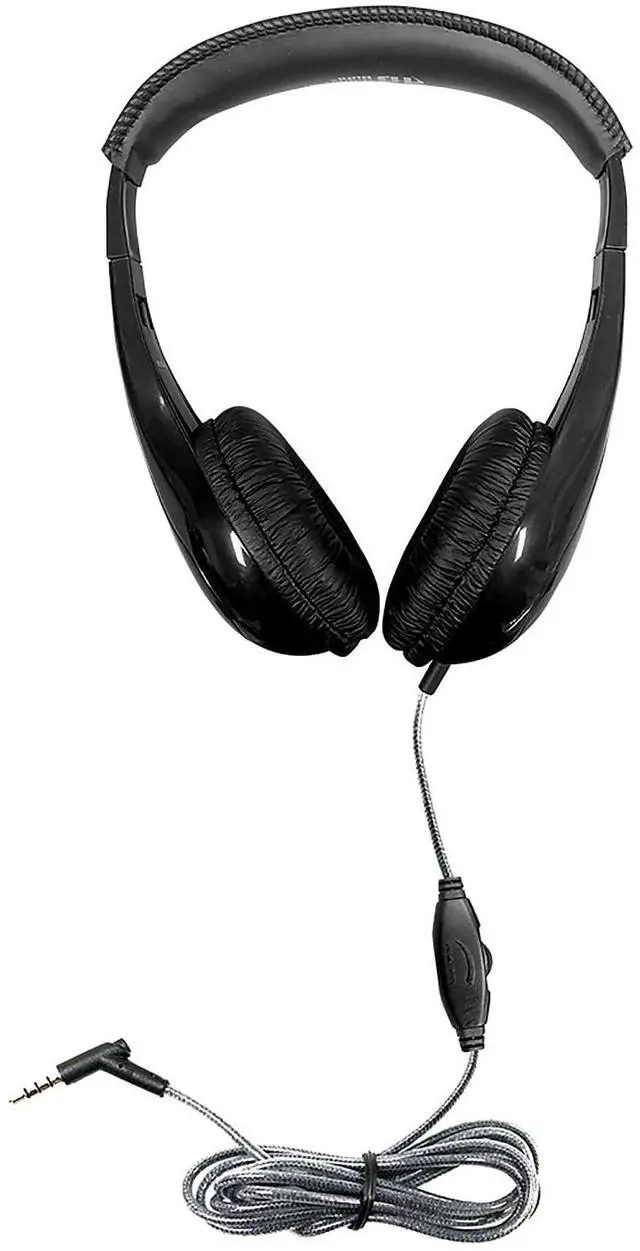 Alt view image 4 of 4 - HamiltonBuhl Motive8 Mid-Sized Multimedia Headphone with in-line Volume Control , Black