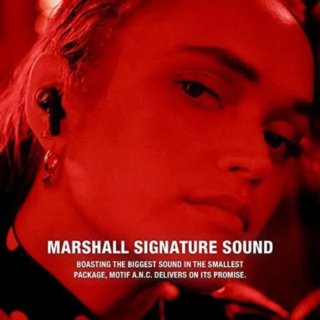 Alt view image 2 of 5 - Marshall Motif True Wireless Noise Canceling Headphones, In Ear, Black