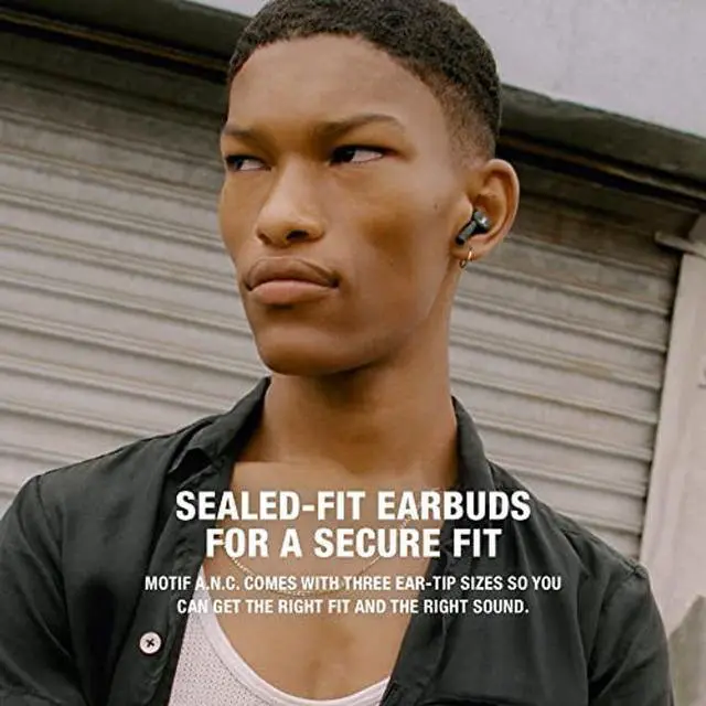 Alt view image 4 of 5 - Marshall Motif True Wireless Noise Canceling Headphones, In Ear, Black