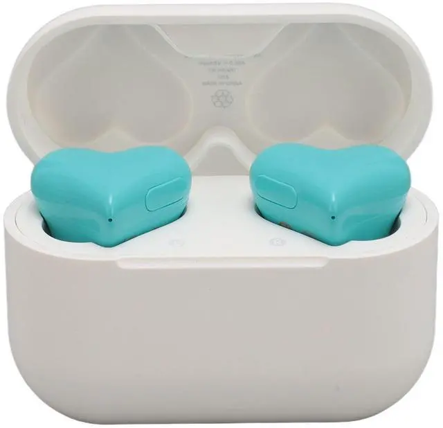Main image of Yunseity Heart Shaped Earbuds, Bluetooth 5.3 Earphones Noise Canceling Stereo Earphones with Charging Case, in Ear Earbuds for Phone Computer Laptop Sports