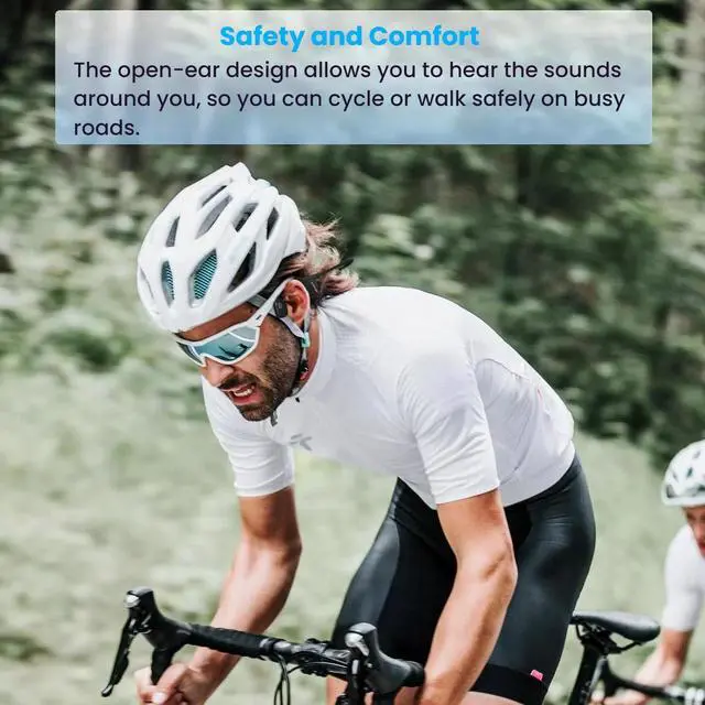 Alt view image 2 of 5 - YouthWhisper Bone Conduction Swimming Headphones IP68 Waterproof Bluetooth Headphones with 32GB MP3 Player Open Ear Wireless Headsets Underwater Clear Calls Large Battery for Running Cycling Workouts