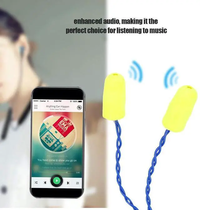 Alt view image 2 of 5 - Racing Earbuds, 1 8 Plug Safety Foam Earbuds Headphones Mini Noise Reduction Foam Earbud Mono Race Receiver Earbuds for Racing Radios Communications Electronics, Connects to