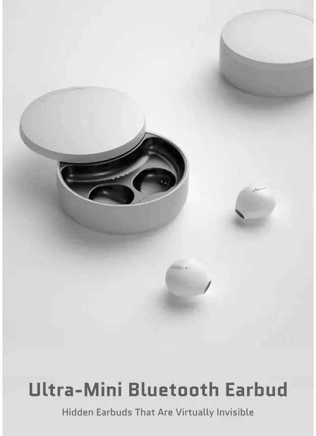 Alt view image 2 of 5 - Yoidesu Mini Earbuds, Super Long Endurance Noise Cancelling Headset with Mini Compact Design, Bluetooth 5.4 Connection, for Phones, Computers, Tablets and More (Nude)