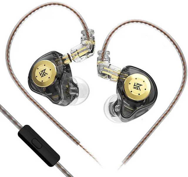 Main image of KZ EDX PRO Gaming Earbuds, IEM Earphones Headphone with 1DD, IEM for Gaming, HiFi Deep Bass in Ear Monitors with New 10mm Dynamic Driver Detachable Cable for Video Music Church (Black, with mic)