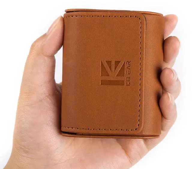 Alt view image 3 of 4 - KBEAR Brown Earbuds Bag case and kz edx Wired Earbuds