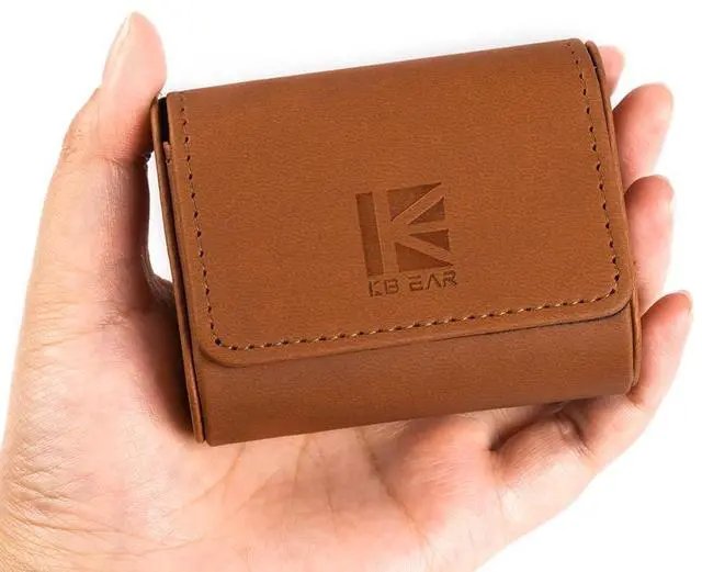 Alt view image 4 of 4 - KBEAR Brown Earbuds Bag case and kz edx Wired Earbuds