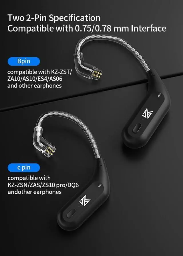 Alt view image 5 of 5 - kz az09 Cpins Cable and kz edx pro Gaming Earbuds