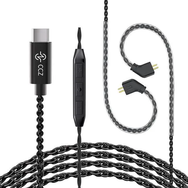 Main image of YINYOO CCZ USB Type-c IEM Cable with mic and CCZ DC01 Pro in Ear Monitor