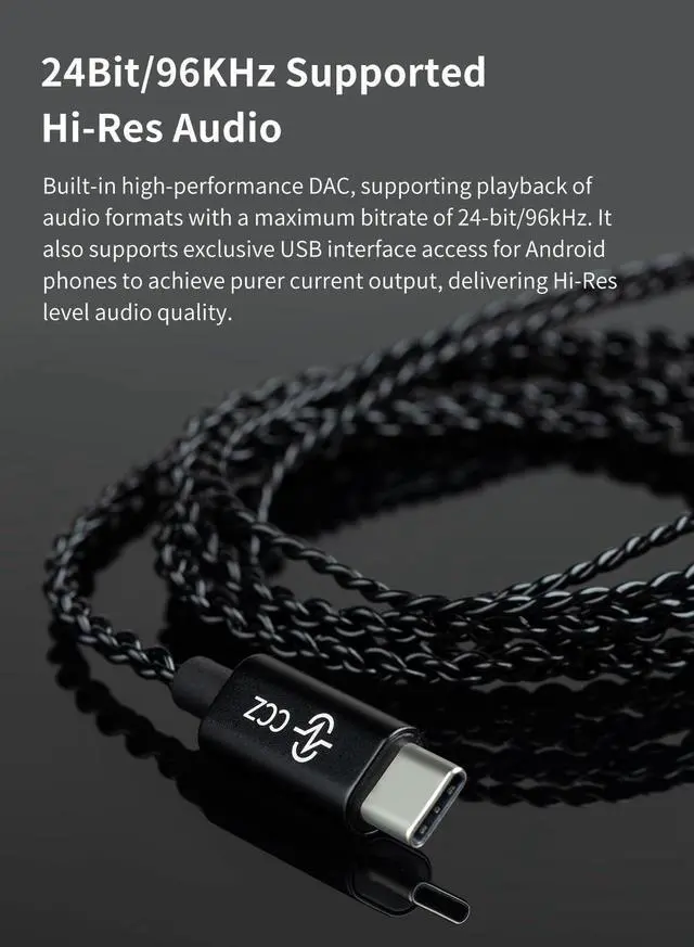 Alt view image 3 of 5 - YINYOO CCZ USB Type-c IEM Cable with mic and CCZ DC01 Pro in Ear Monitor