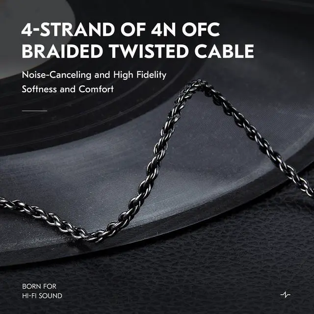 Alt view image 3 of 5 - YINYOO 2 Meter Long, CCZ C01 IEM Cable (with mic) and CCZ DC01 Pro in Ear Monitor Headphones