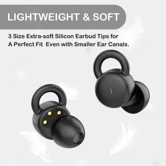 Alt view image 4 of 5 - wedoking Sleep Earbuds & 2in1 Bluetooth Headphones with 32GB MP3 for Outdoor Work
