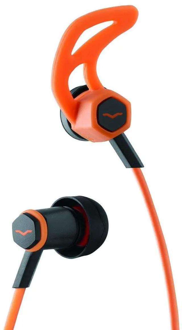 Alt view image 2 of 5 - V-MODA Forza In-Ear Hybrid Sport Headphones with 3-Button Remote & Microphone - Apple Devices, Orange