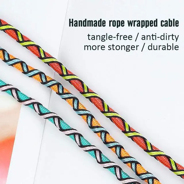 Alt view image 5 of 5 - URIZONS 3.5 Jack Wired Earphones Teens Braided Headphones - Tangle Free Earbuds with Microphone High Definition in-Ear Sports Headset for Cellphones Laptop (Green)