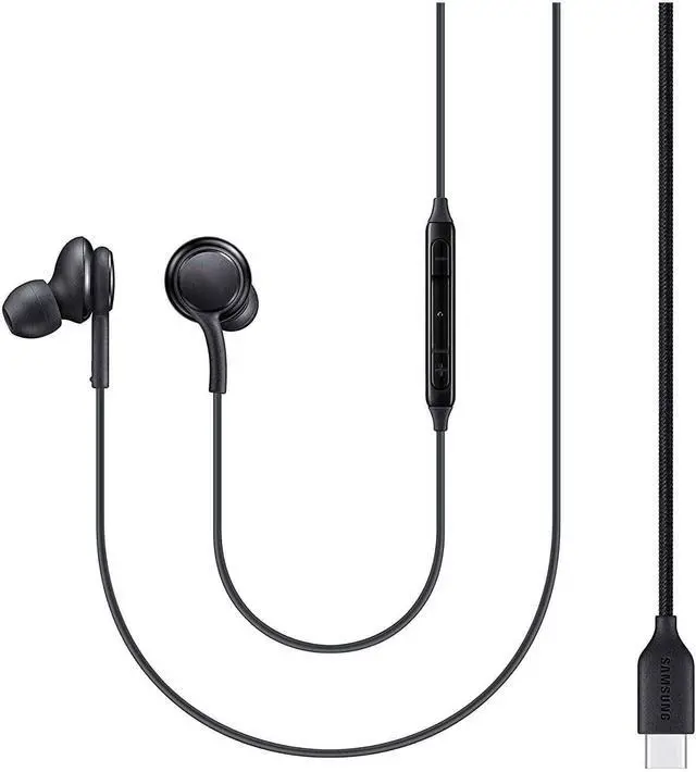 Alt view image 3 of 5 - UrbanX 2021 Earbuds Stereo Headphones for Samsung GalaxyZ Flip3 5G/Z Flip4/Z Fold2 5G/Z Fold3 5G/Z Fold4 Designed by AKG - Braided Cable with Microphone and Volume Remote Type-C Connector