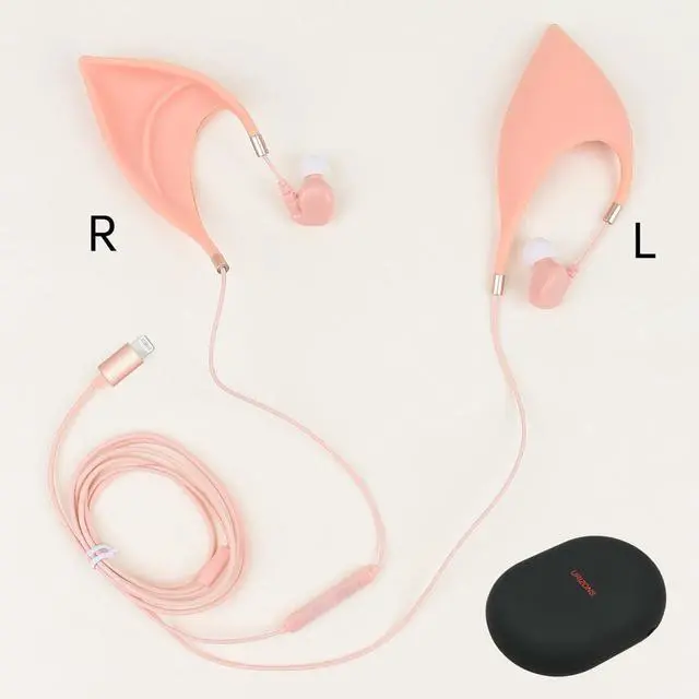 Alt view image 5 of 5 - URIZONS Elf In-Ear Earbuds Elf Headphones for Children - Elf Ear Design Wired Headset Ultra Soft Adorable Earphones Cosplay Spirit Costume for i phone 7/8/11/12/13/14