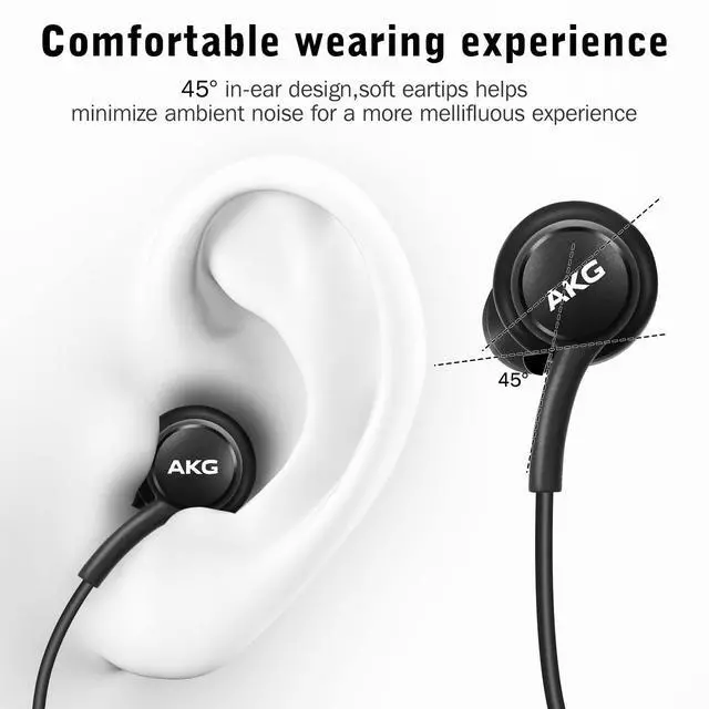Alt view image 4 of 5 - UrbanX OEM 2021 Type-C Stereo Headphones for Cat S22 S23 Flip Braided Cable - with Microphone - Black - USB-C Connector (US Version)