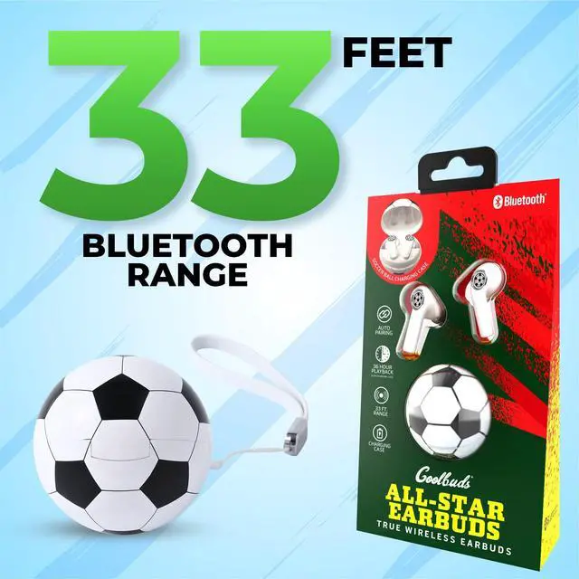 Alt view image 4 of 5 - COOLBUDS Soccer Wireless Bluetooth Earbuds Rechargeable Soccer Bluetooth Ear Buds, Call Control & Voice Assistant, True Wireless Earbuds Noise Isolation Wireless Headphones, 36 HRS of Playtime