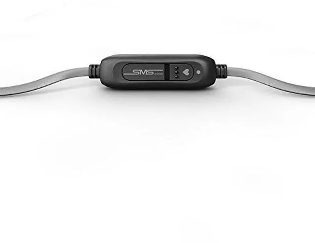Alt view image 3 of 5 - SMS Audio Bio Sport Biometric Wired in-Ear Headphones with Heart Rate Monitor, Black/Grey