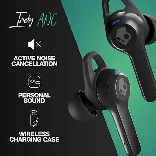 Alt view image 2 of 4 - Skullcandy Indy ANC In-Ear Noise Canceling True Wireless Earbuds, 32 Hour Battery, Microphone, Works with iPhone Android and Bluetooth Devices - Black