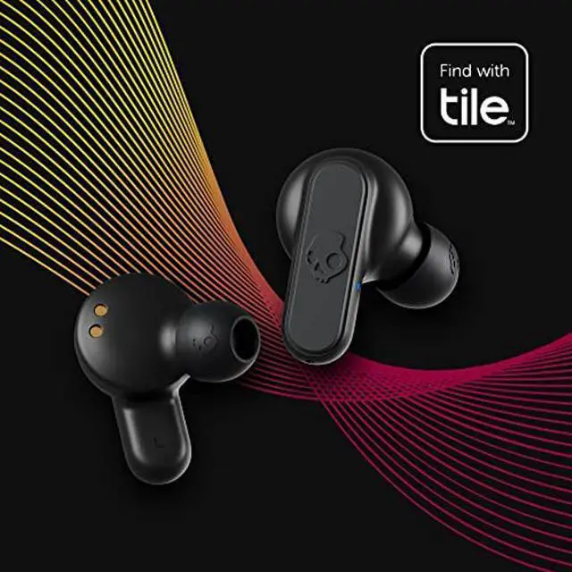 Alt view image 3 of 5 - Skullcandy Dime 2 Wireless Earbuds, Bluetooth Headphones, Noise Isolating Fit, Up to 12 Hours Battery, Microphone for iPhone Android, Easy Carry with Integrated Lanyard - True Black