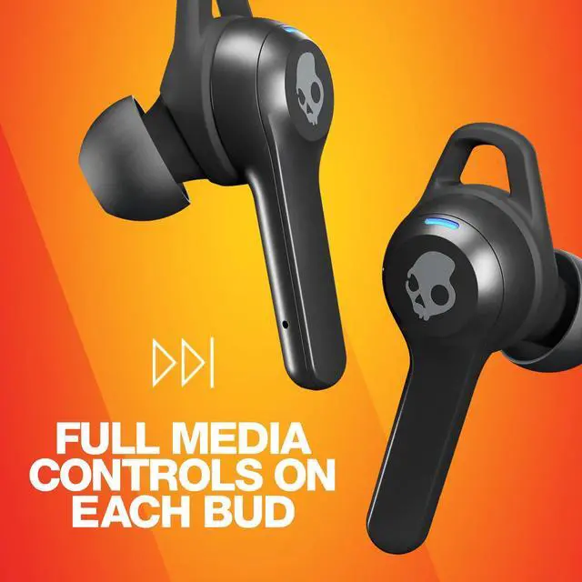 Alt view image 5 of 5 - Skullcandy Indy Fuel In-Ear Wireless Earbuds, Wireless Charging, 30 Hr Battery, Microphone, Works with iPhone Android and Bluetooth Devices - Black