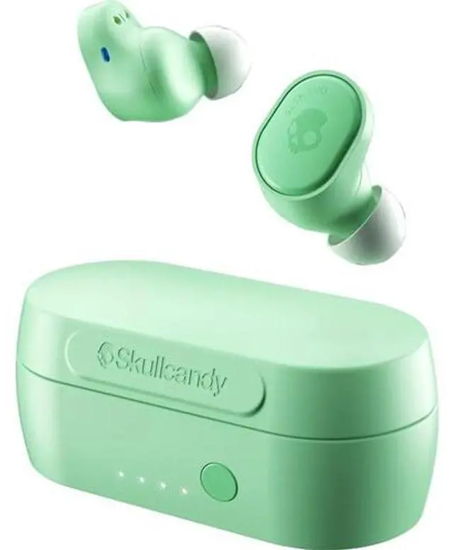 Alt view image 4 of 5 - Skullcandy Sesh Evo True Wireless in-Ear Headphones with Bluetooth 5.0, 24-Hour Battery Life, Rapid Charge, IP55 Sweat and Water Resistance, Built-in Tile Tracker  Pure Mint