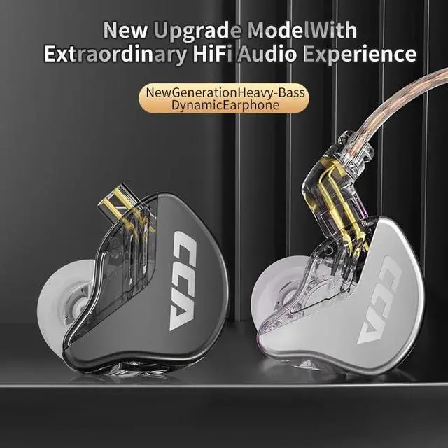 Alt view image 3 of 5 - erjigo Wired in-Ear Earbuds Headphones CCA CRA Dynamic Crystal-Clear Sound, Ergonomic Comfort-Fit, 10mm Dynamic Driver, Noise Isolating, Bass Driven Sound (with Microphone, Black)