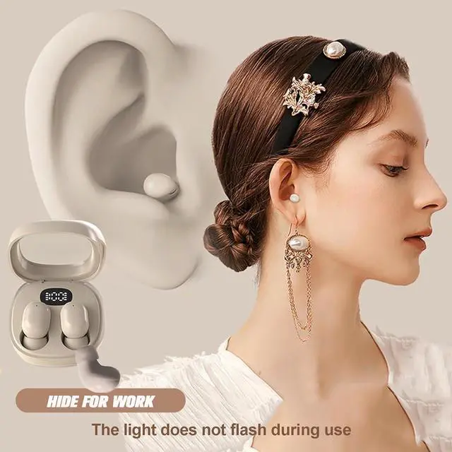 Alt view image 2 of 5 - Ttbesmi Wireless Mini Small Invisible Earbuds Bluetooth Smallest Micro Tiny Discreet Earbuds for Small Ear canals Mini Small Ear Buds for Small Ears Discreet Invisible Headphones