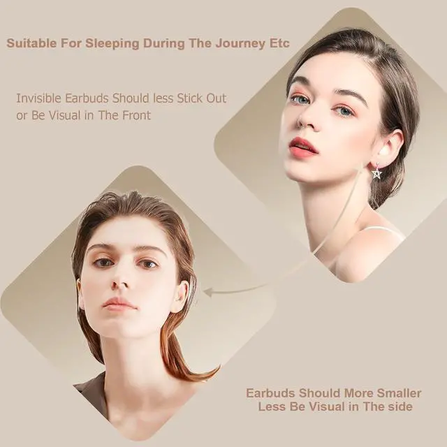 Alt view image 4 of 5 - Ttbesmi Wireless Mini Small Invisible Earbuds Bluetooth Smallest Micro Tiny Discreet Earbuds for Small Ear canals Mini Small Ear Buds for Small Ears Discreet Invisible Headphones