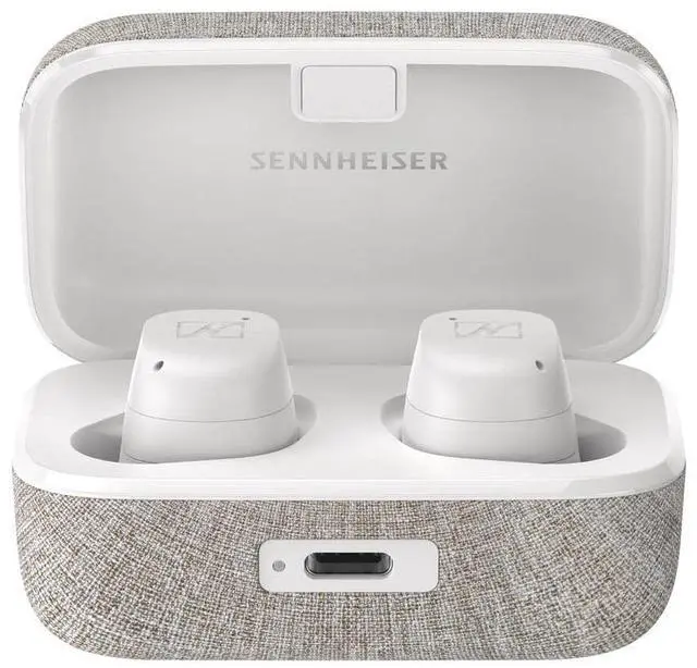 Main image of Sennheiser Consumer Audio MOMENTUM True Wireless 3 Earbuds -Bluetooth In-Ear Headphones for Music and Calls with ANC,Multipoint connectivity,IPX4,Qi charging,28-hour Battery Life Compact Design,White