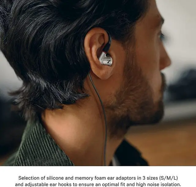 Alt view image 4 of 5 - Sennheiser IE 900 Audiophile in-Ear Monitors - TrueResponse Transducers with X3R Technology for Balanced Sound, Detachable Cable with Flexible Ear Hooks, Includes Balanced Cables, 2-Year Warranty